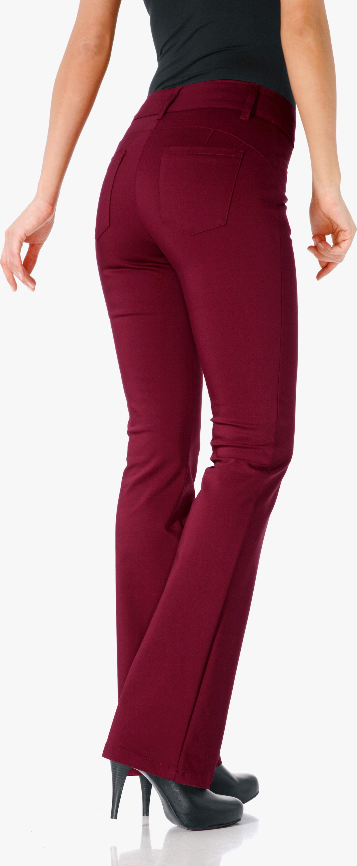 heine Pantalon effet ventre plat - bordeaux