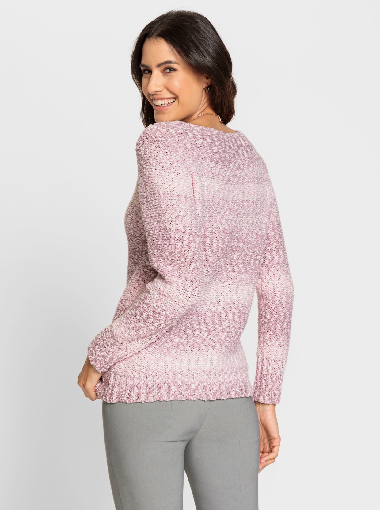 Pullover - roze gemêleerd