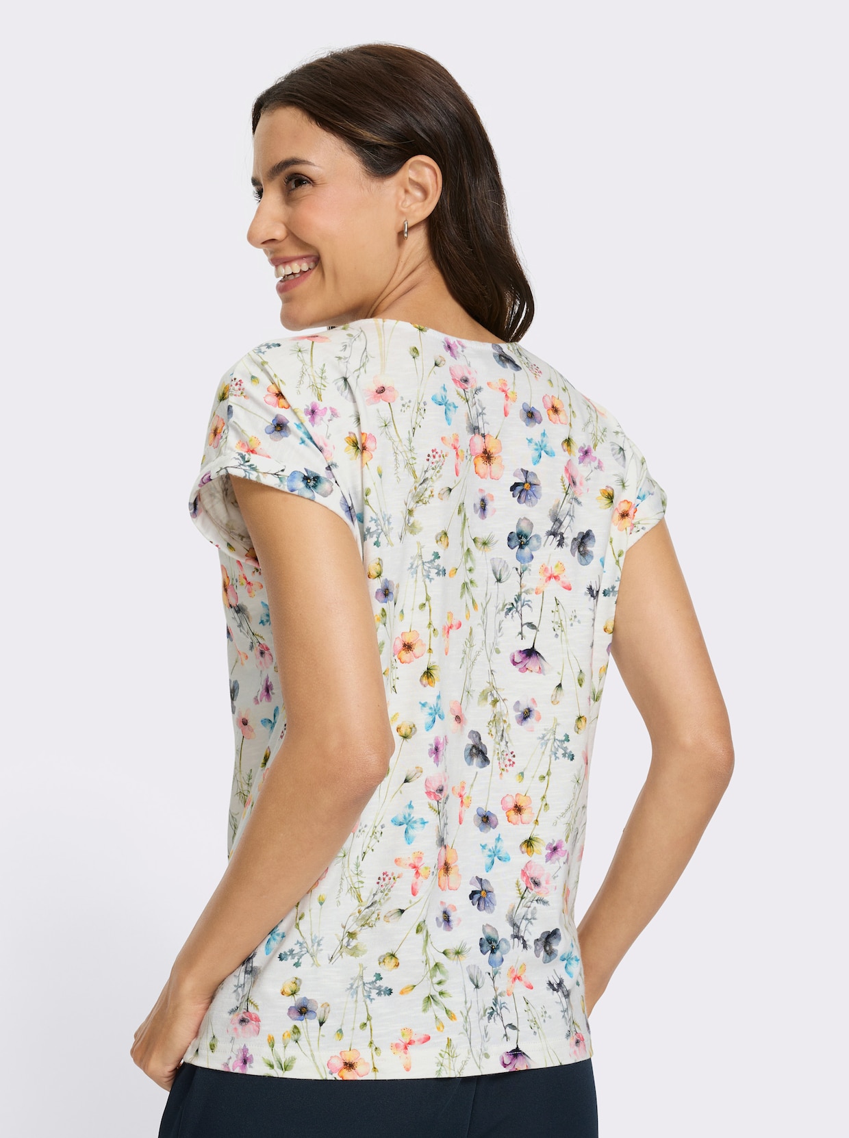 Print-Shirt - ecru-bedruckt