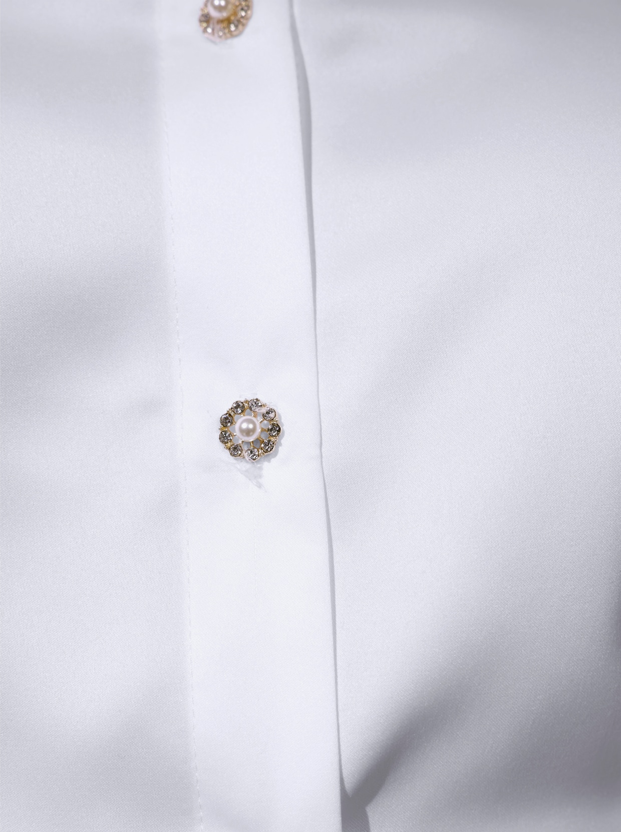 Satijnen blouse - wit
