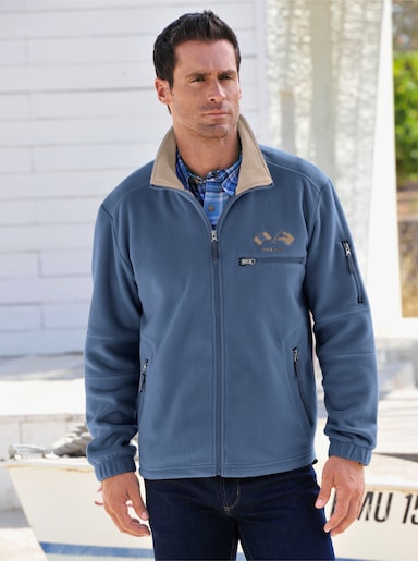 Marco Donati Fleece-Jacke - jeansblau