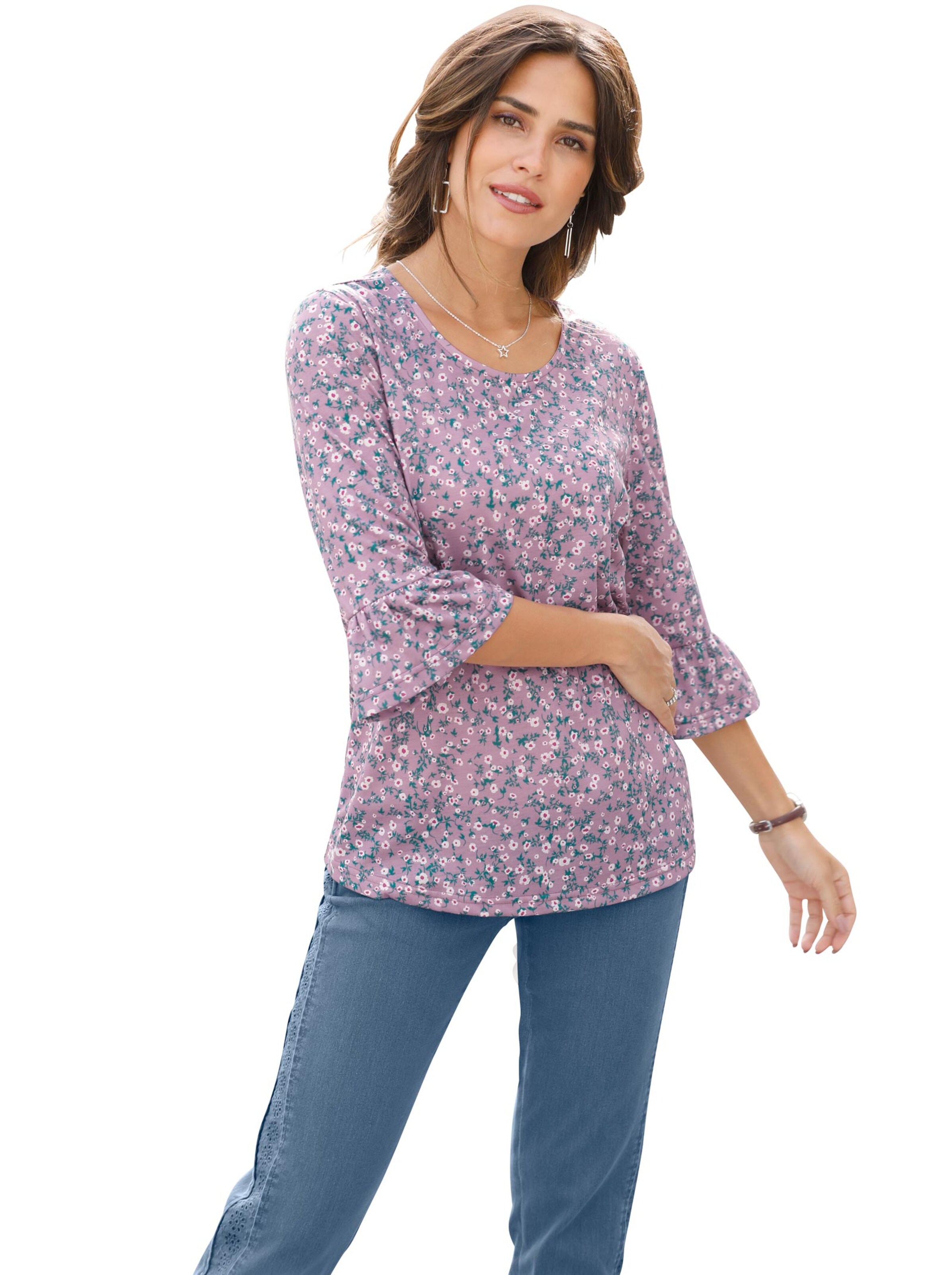 Shirt - mauve-bedruckt