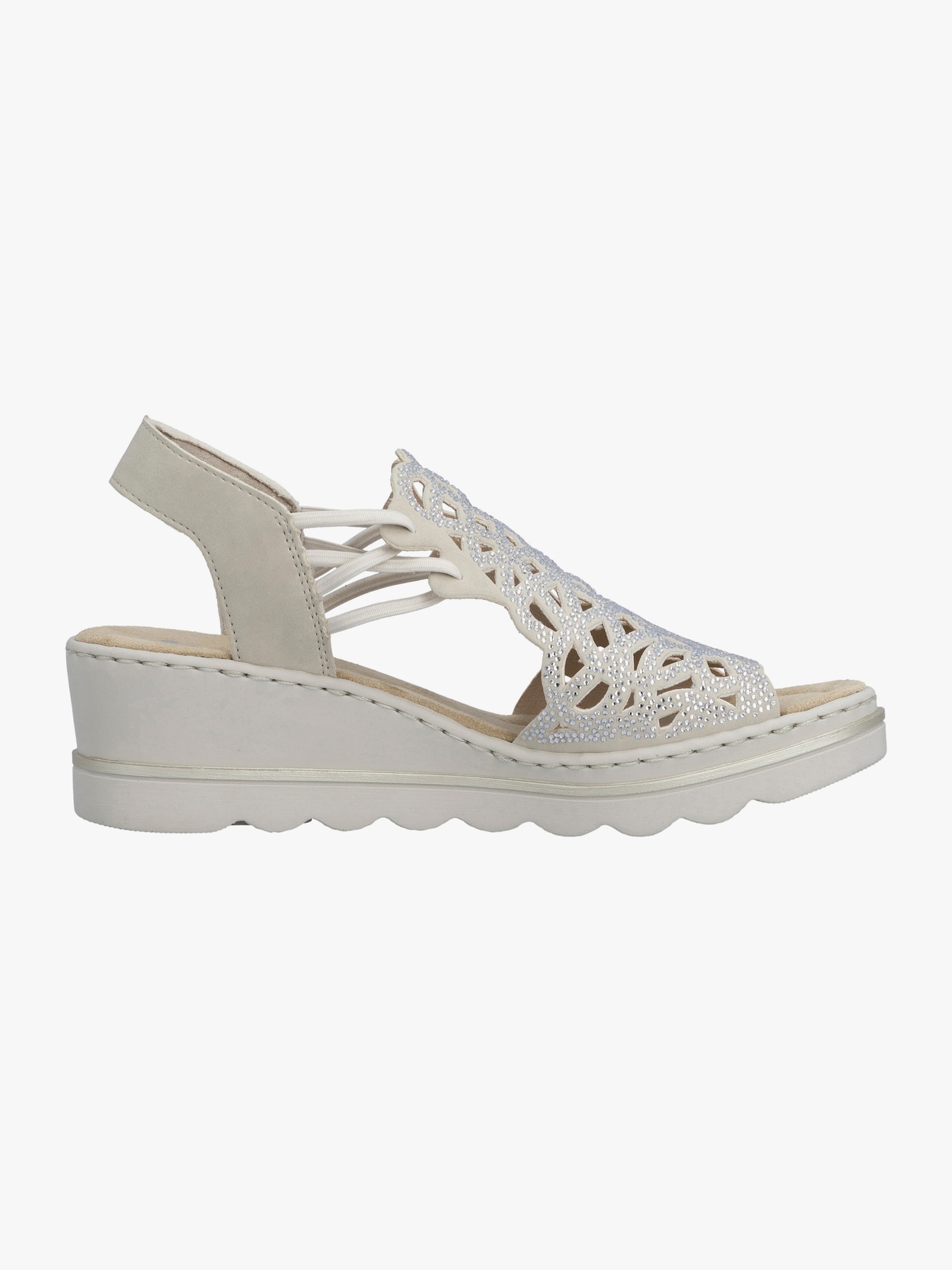 Rieker Sandalette mit Polsterung - ecru