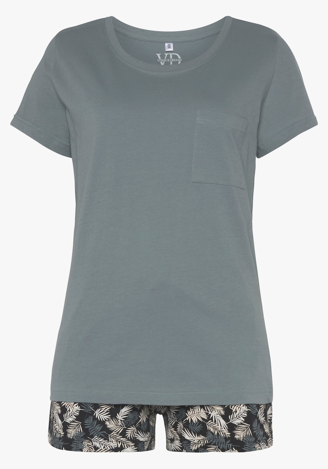 Vivance Dreams Pyjama - grijs/blauw gedessineerd