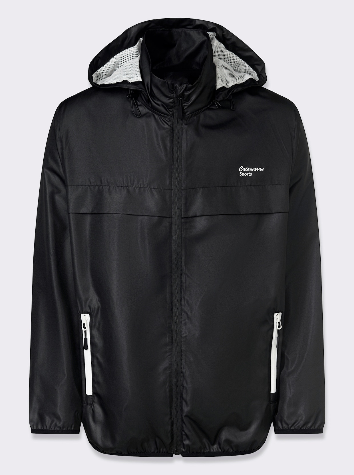 Catamaran Sports Funktionsjacke mit Belüftungsschlitzen hinten - schwarz
