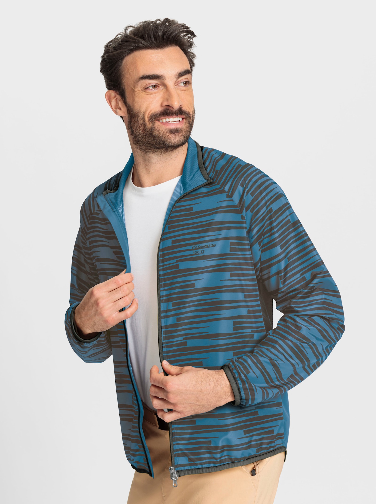 Catamaran Sports Fietsjack met achterzak - grafiet/topaas