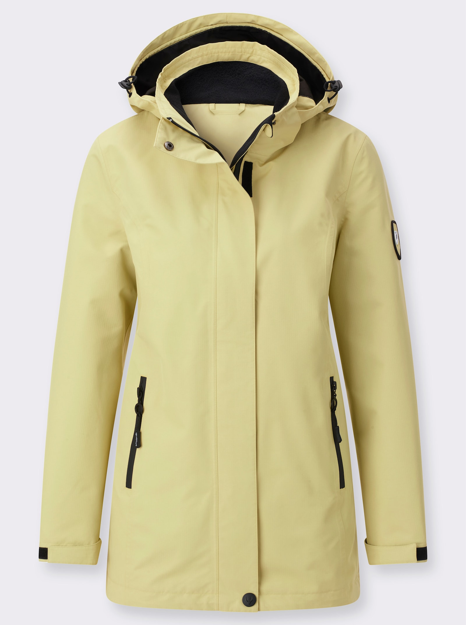 Funktionsjacke mit Reissverschluss-Taschen - lindgrün