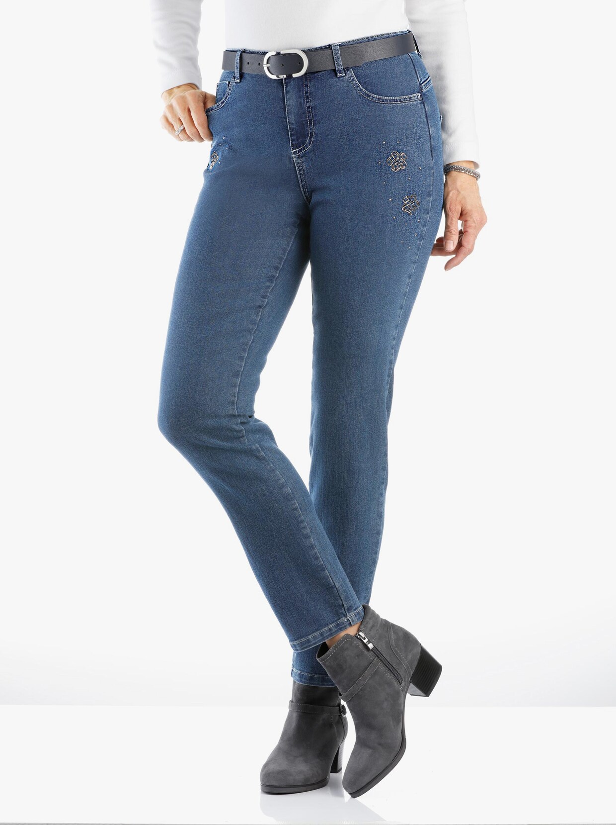 5-Pocket-Jeans - blue-stone-washed