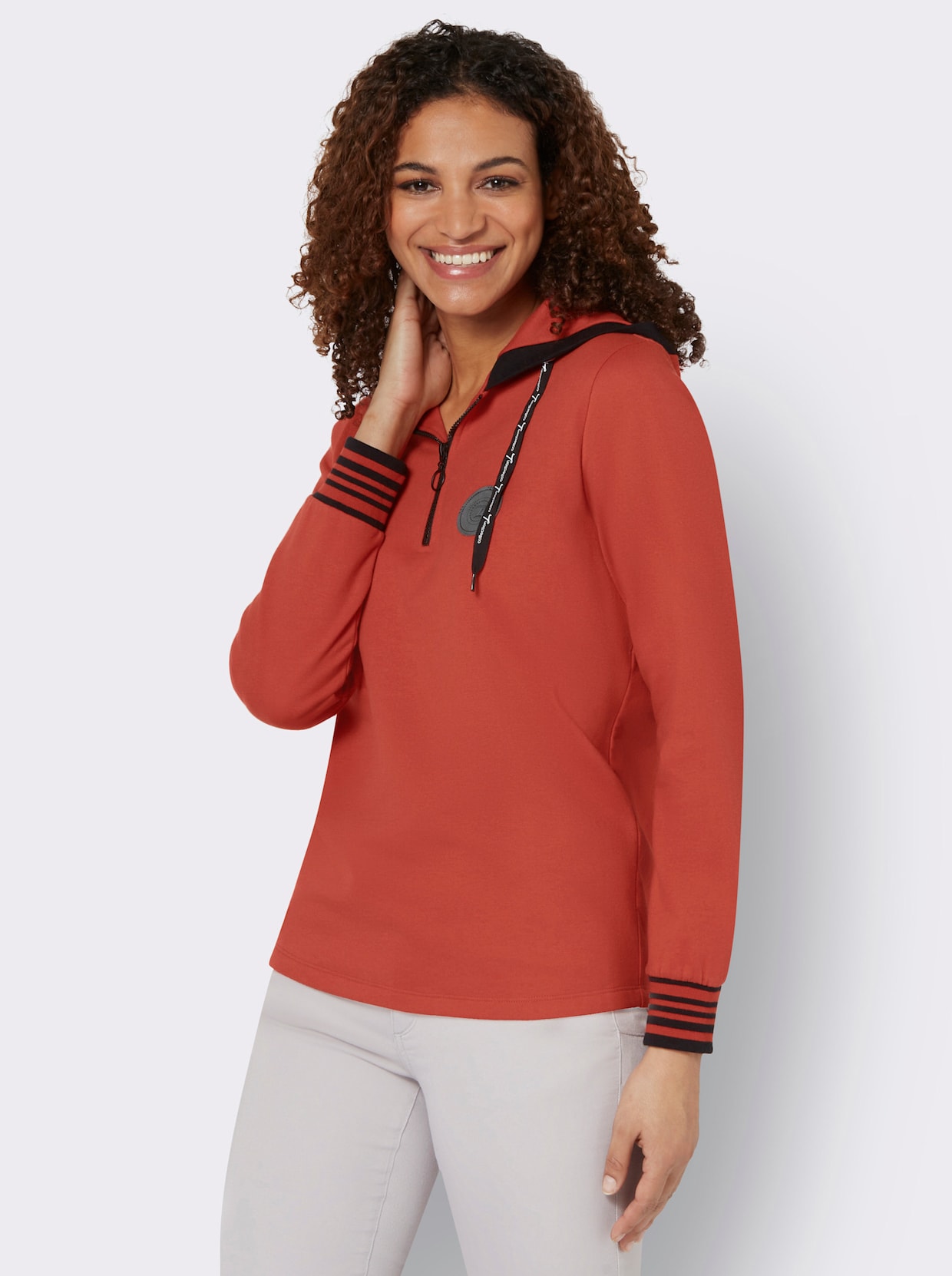 Shirt met capuchon - terra