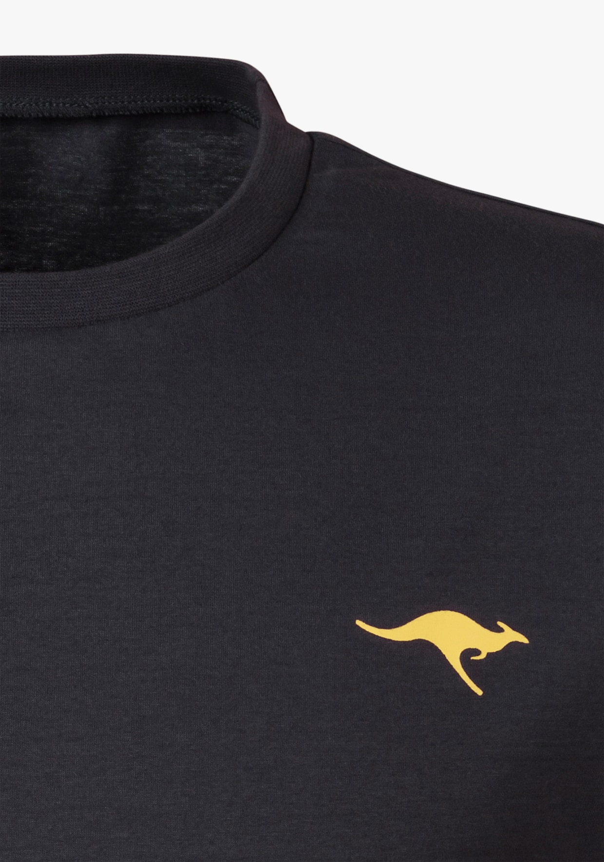 KangaROOS Kurzarmshirt - grau-meliert, anthrazit