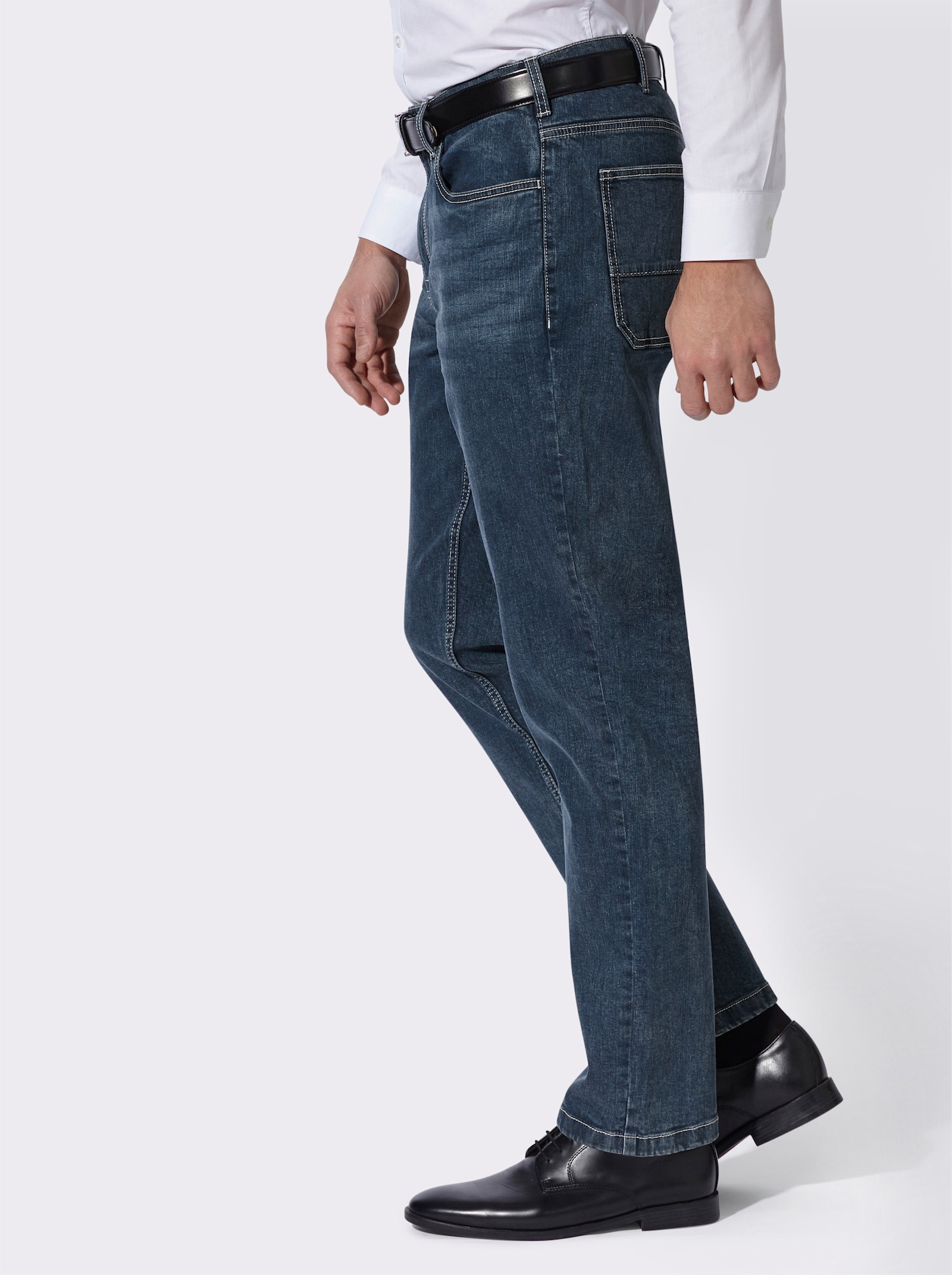 5-Pocket-Jeans mit spezieller Waschung - dark blue