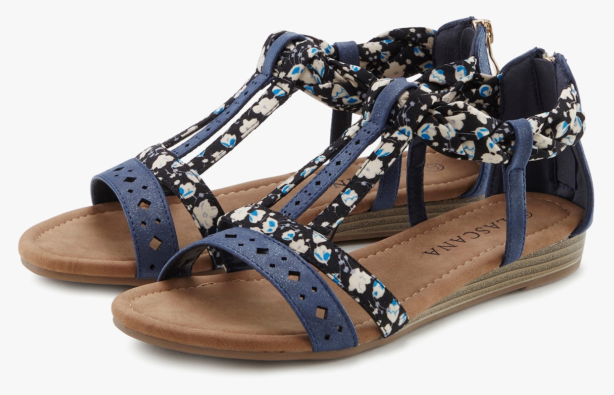 LASCANA Sandalen - blauw