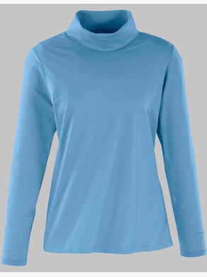 Rollkragen-Shirt - bleu