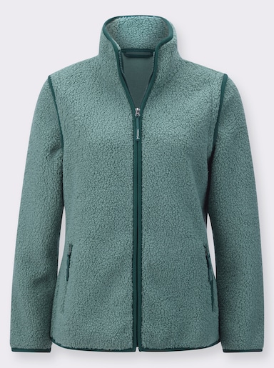 Fleecejacke mit abnehmbaren Ärmeln - jade