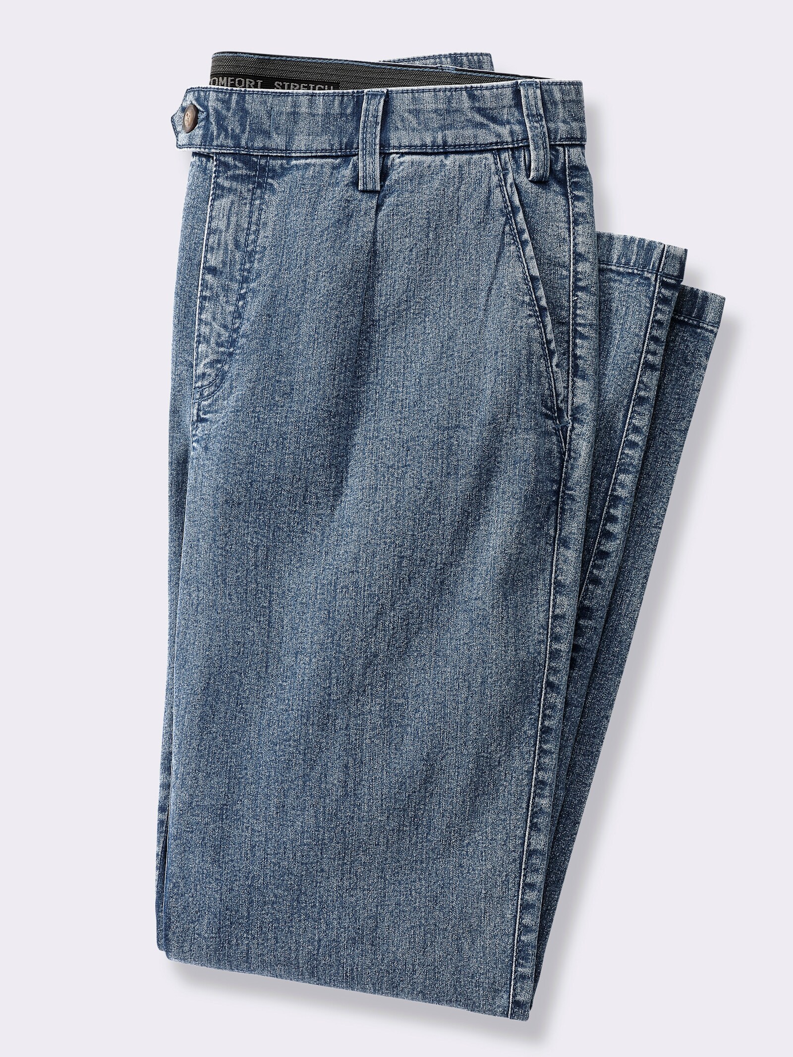 Marco Donati Jeans mit Bundfalten - blue-bleached