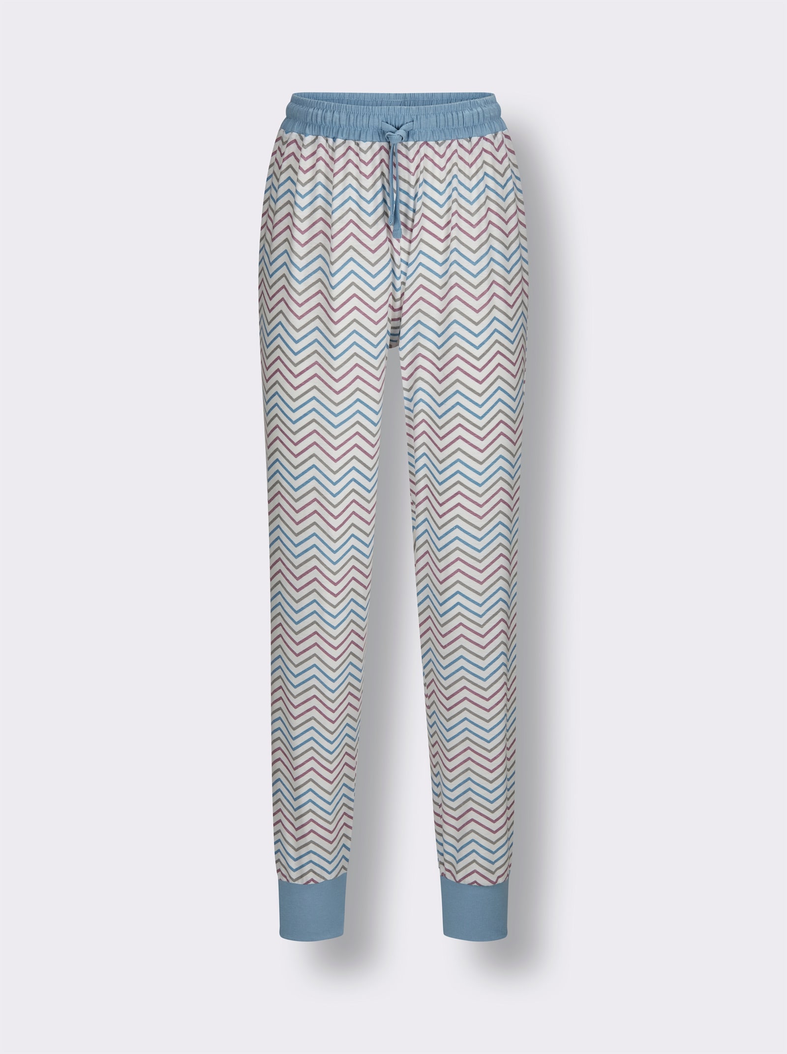 wäschepur Schlafanzug - bleu-mauve-bedruckt