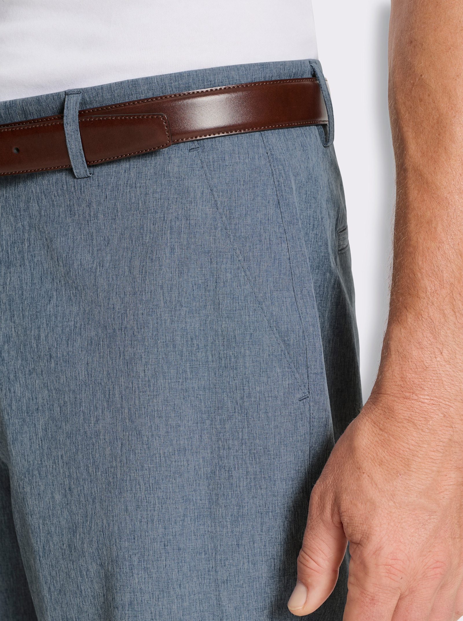 Bermudas mit praktischen Taschen - dunkelblau-meliert
