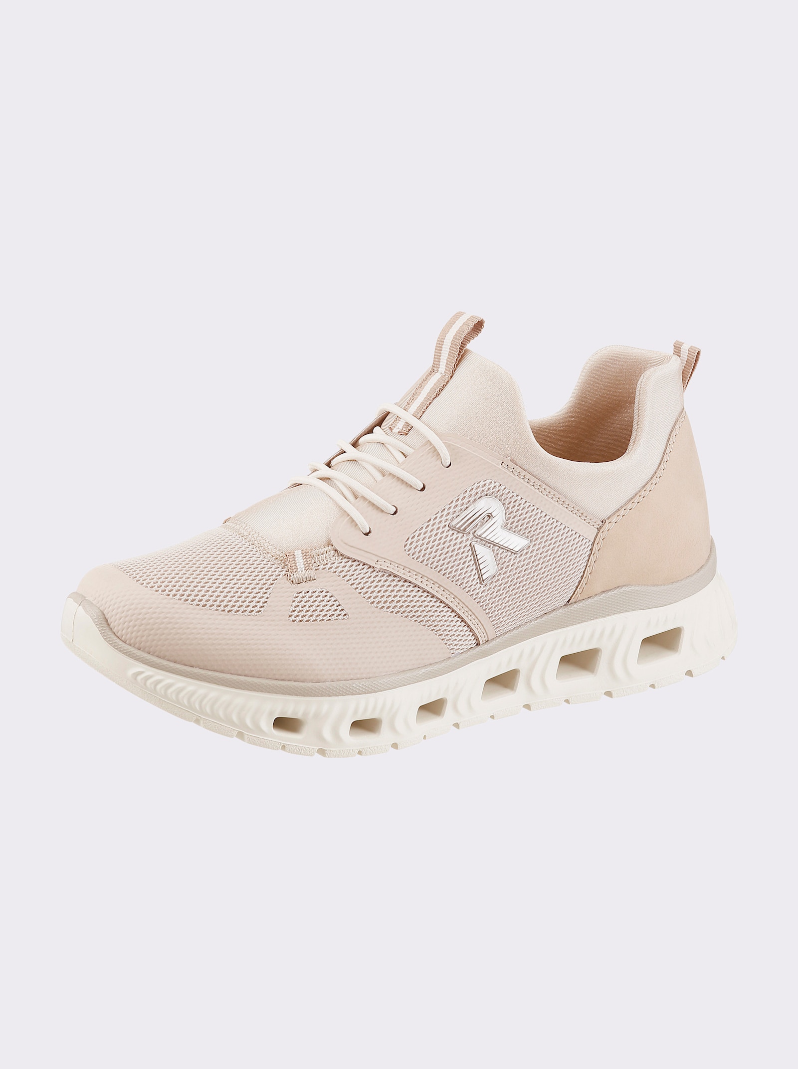 Rieker Sneaker mit leichter Sohle - ecru