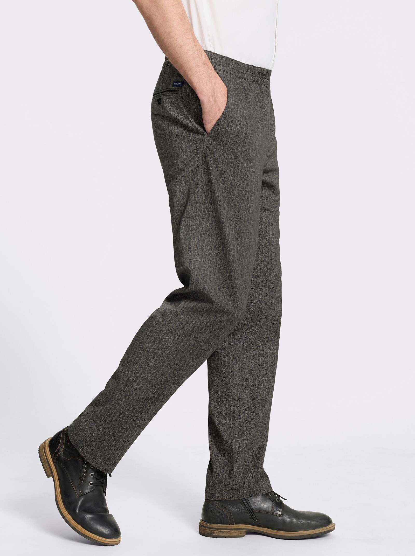 Brühl Schlupfhose mit Easy Care-Ausrüstung - schoko-gestreift