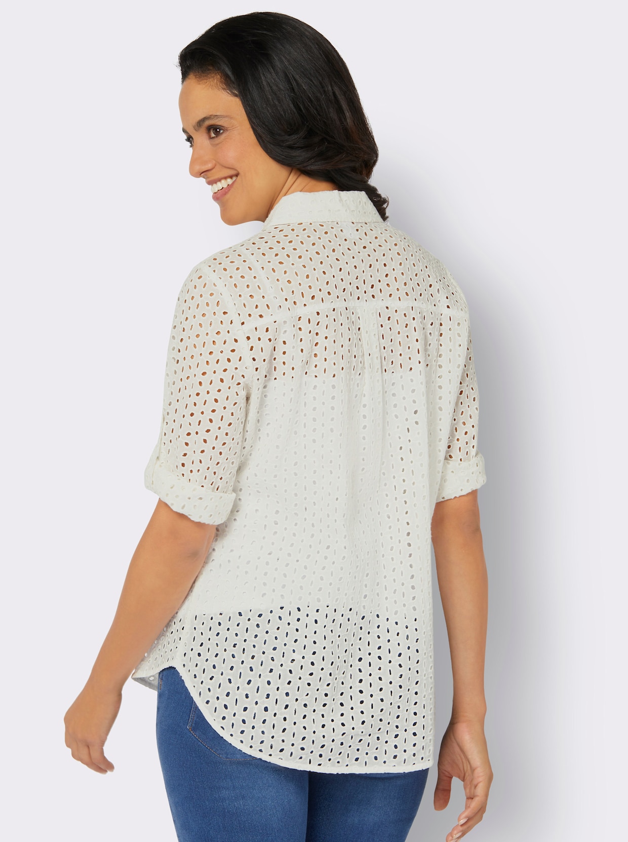 Kanten blouse - ecru