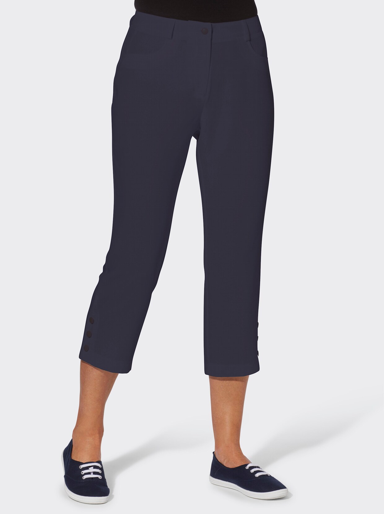 3/4-broek - nachtblauw