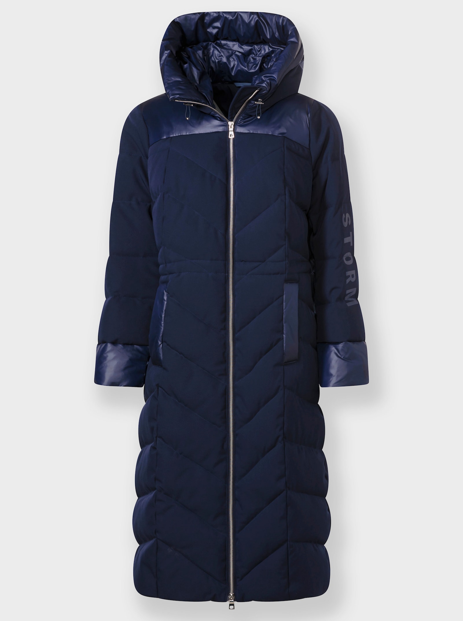 heine Manteau matelassé avec coulisse - marine