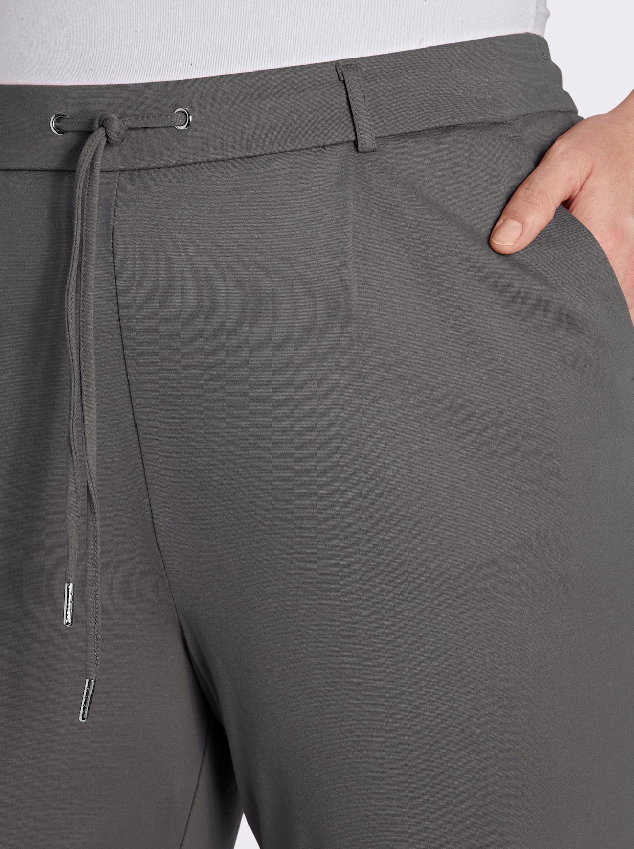Jogg Pants in Interlock-Qualität - anthrazit