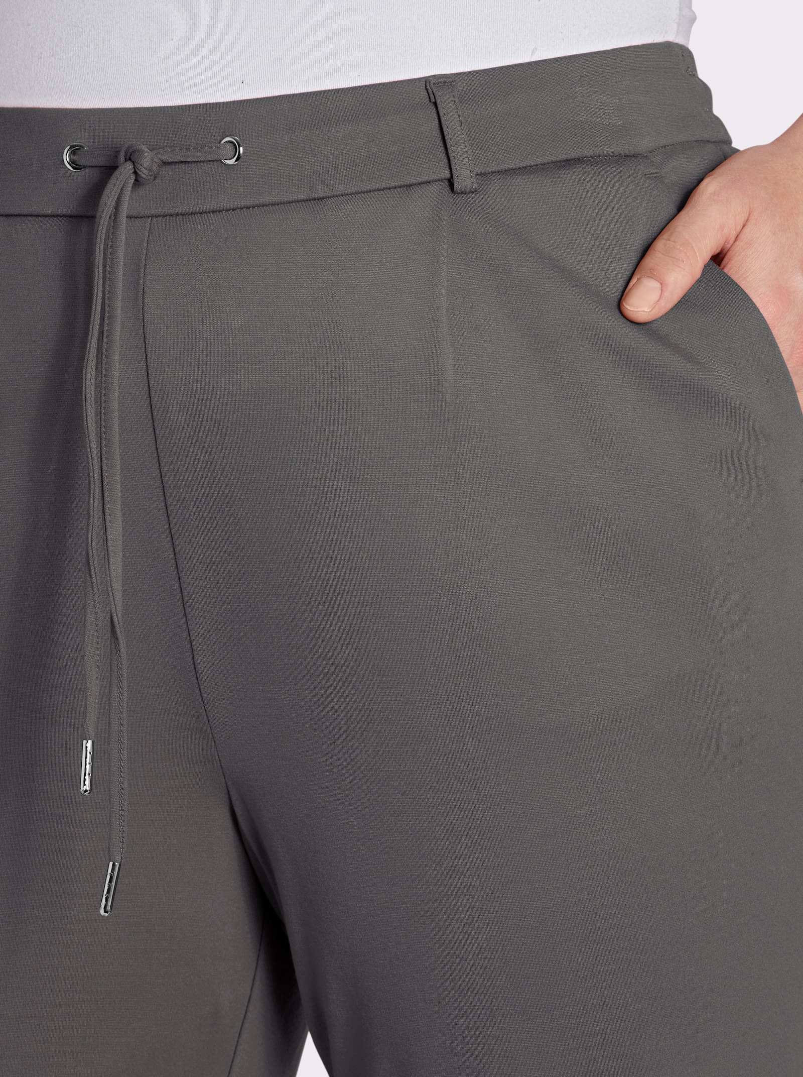 Jogg Pants in Interlock-Qualität - anthrazit