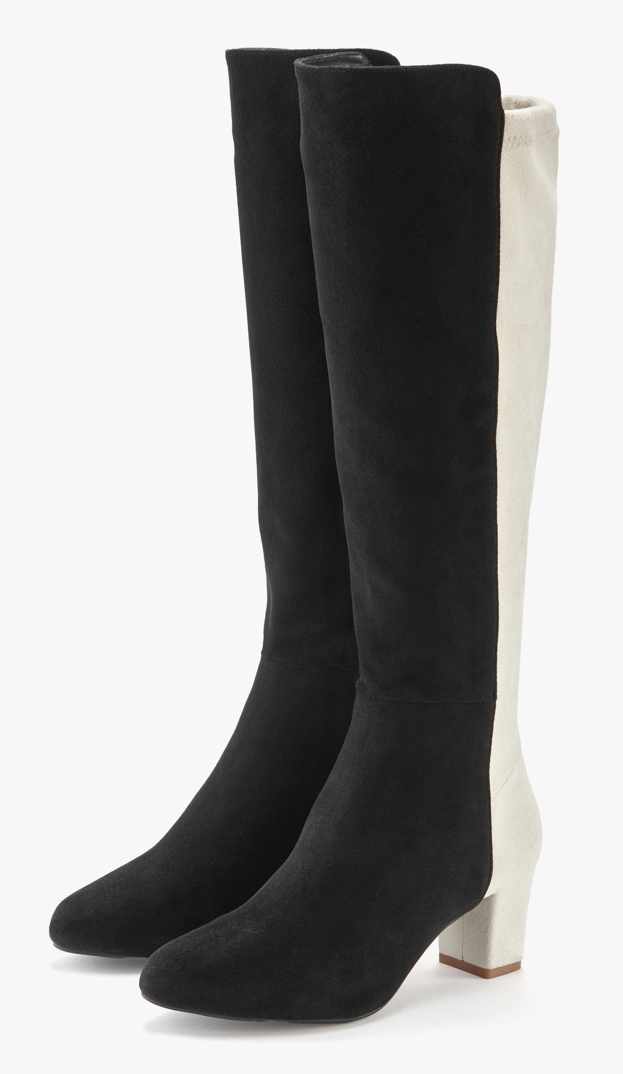 LASCANA Stiefel - schwarz/weiß