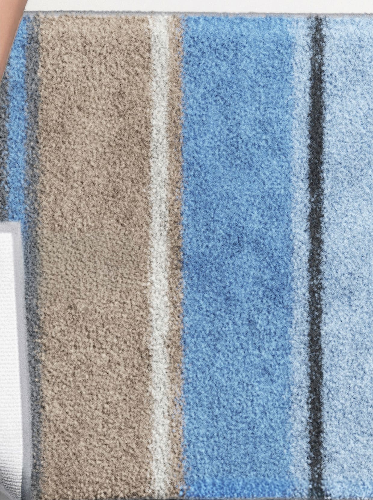 Grund Badematte - blau-taupe