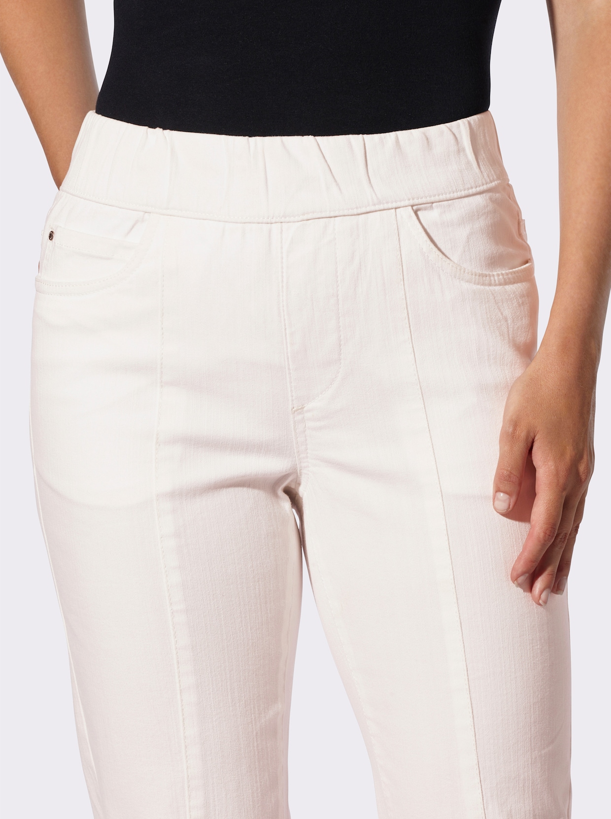 Schlupfjeans - ecru