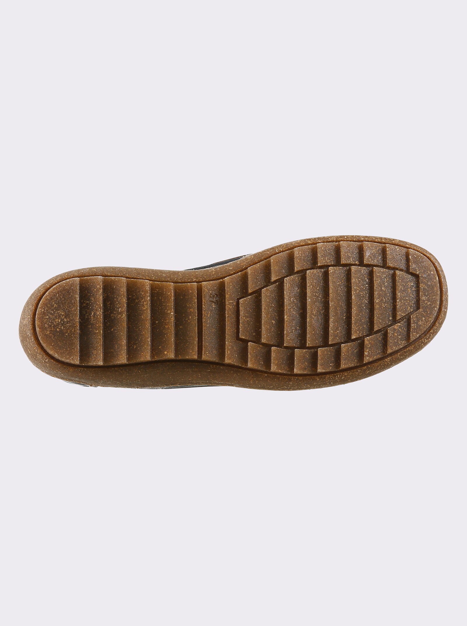 Loretta Schnürschuh aus Leder, rutschhemmend - dunkelblau