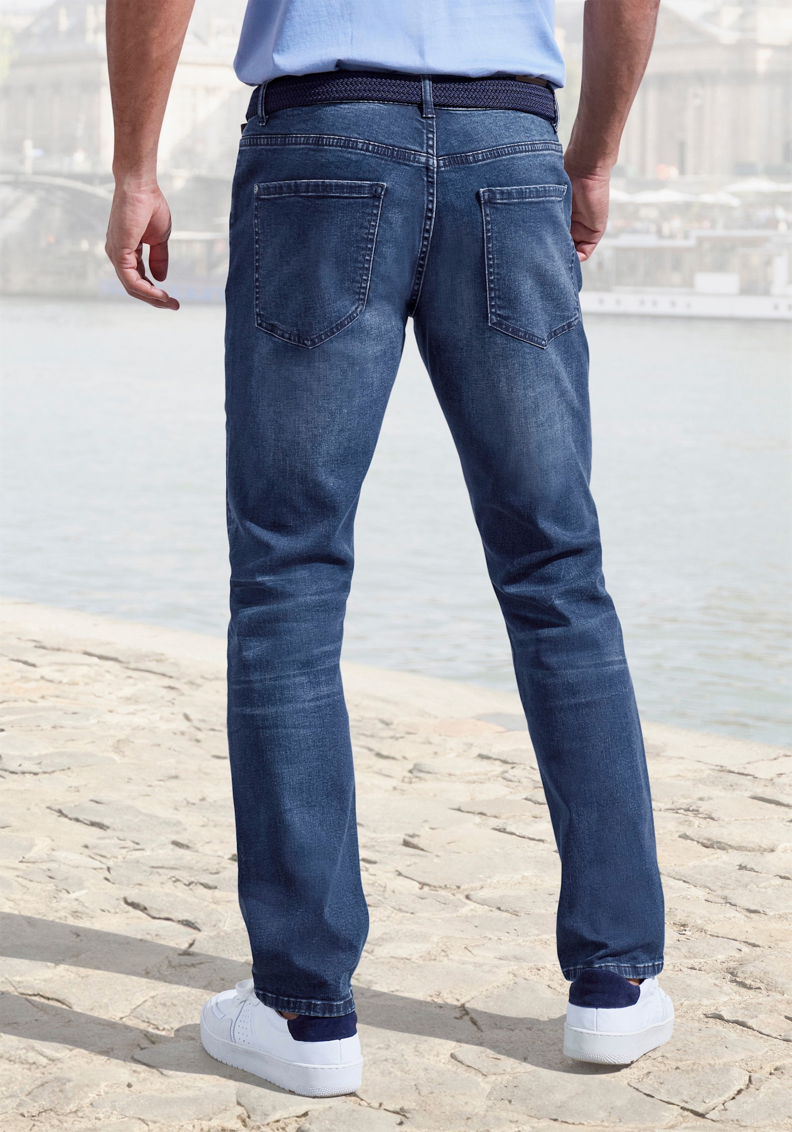 John Devin 5-Pocket-Jeans - dark-blue-denim