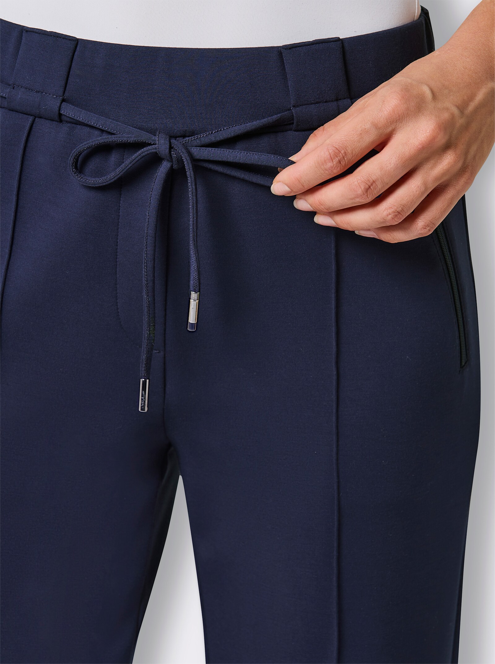 CREATION L PREMIUM Jerseyhose in Interlock-Qualität - marine