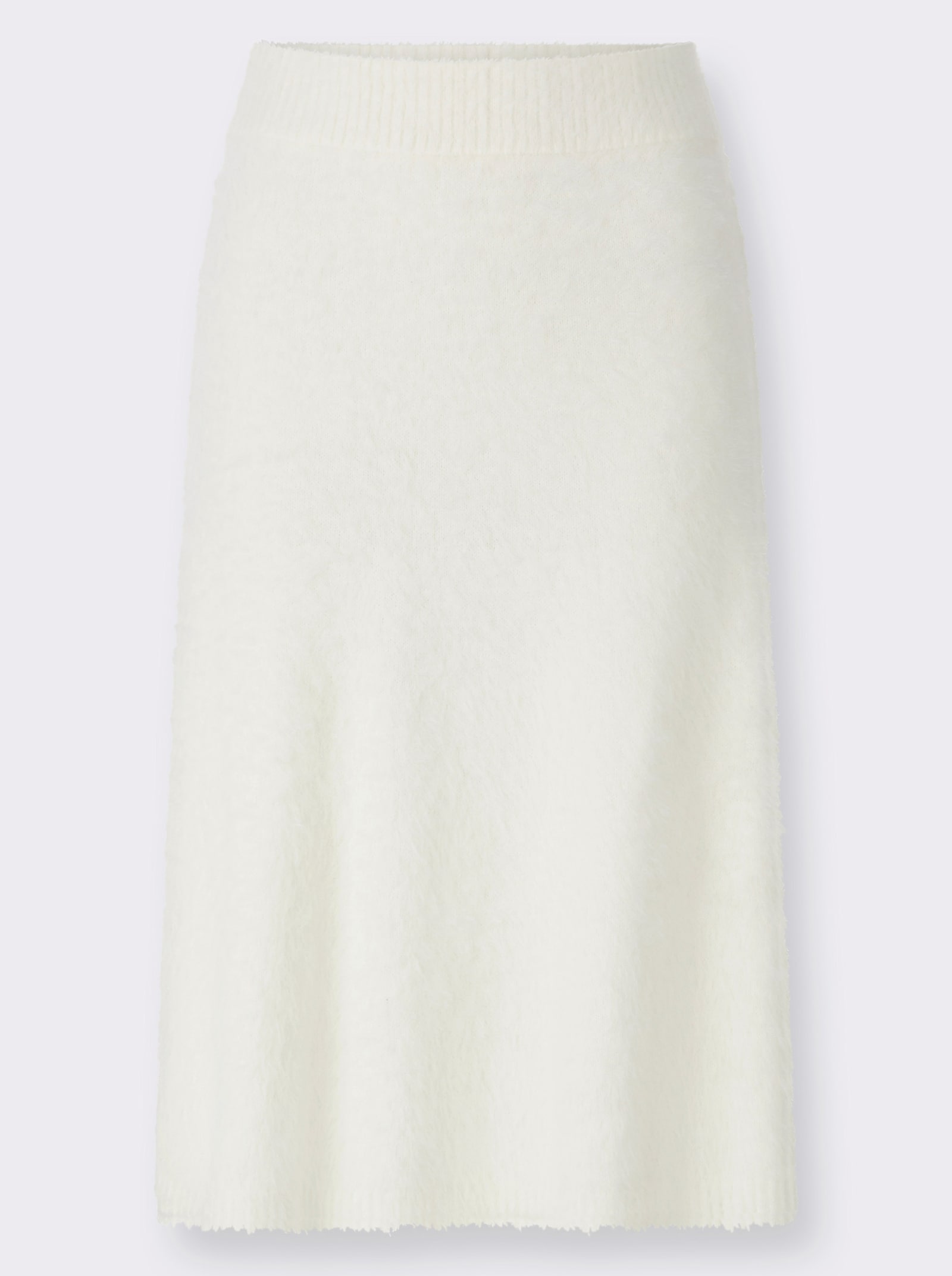 heine Strickrock aus flauschigem Garn - ecru