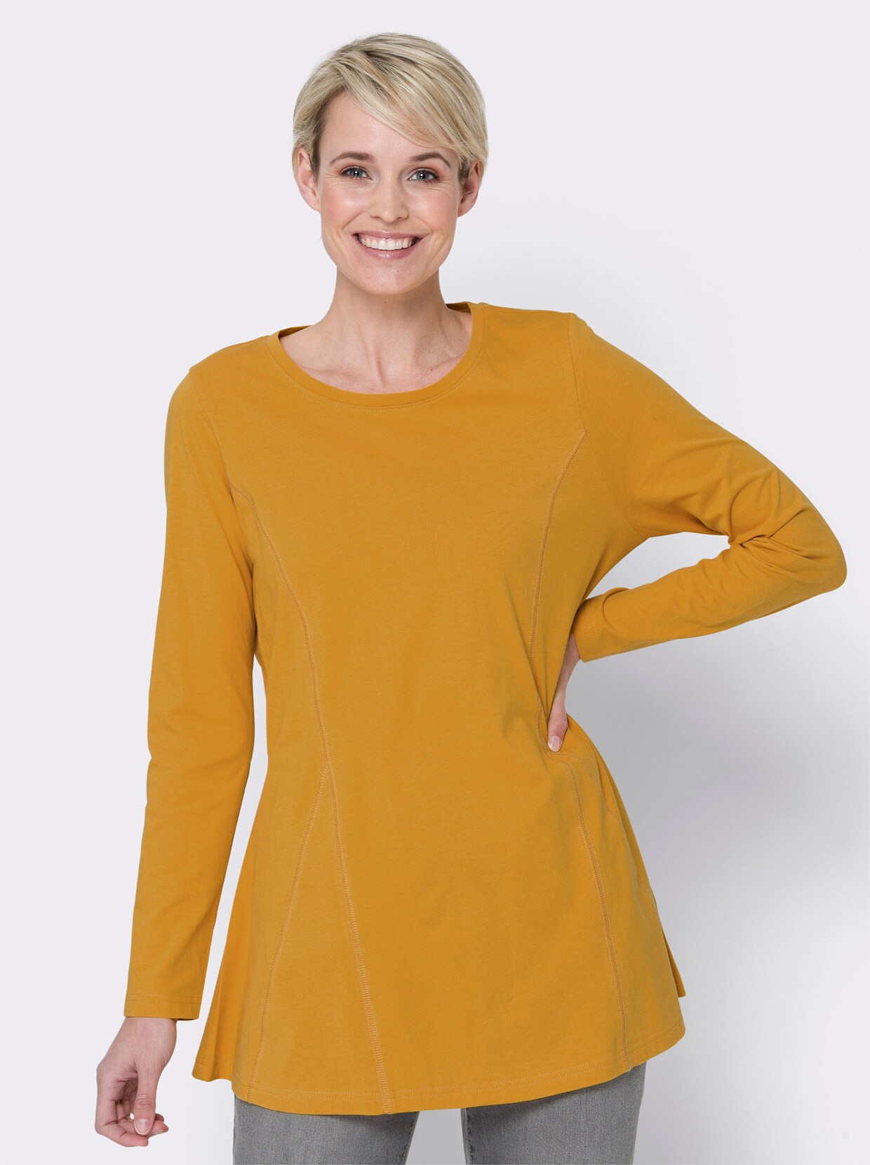 Longshirt - ocker