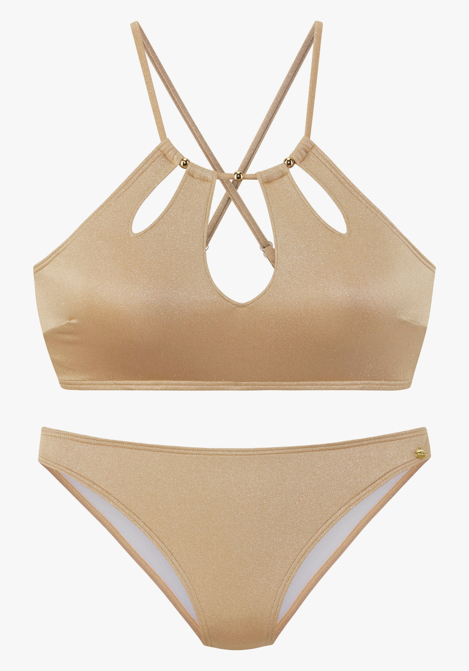 LASCANA Bustier-Bikini - gold