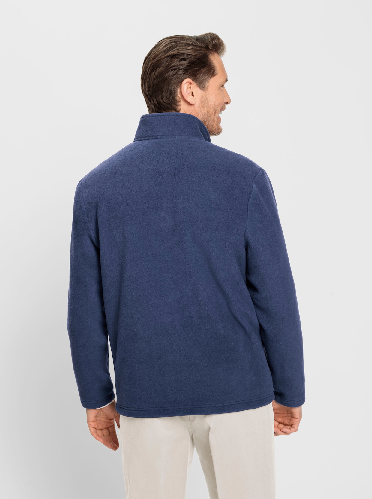 Marco Donati Fleece-Jacke - jeansblau