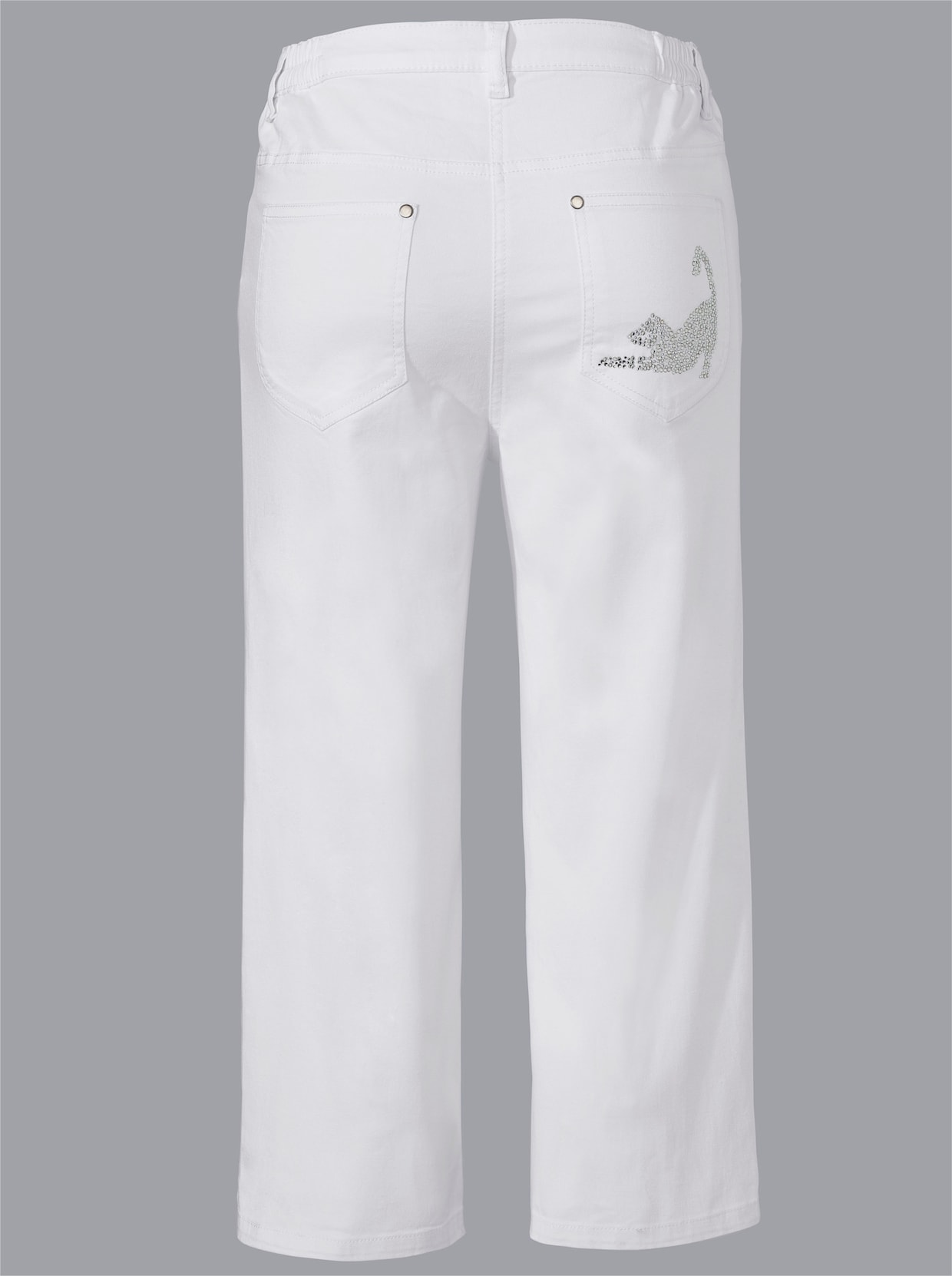 Capri džínsy - biela