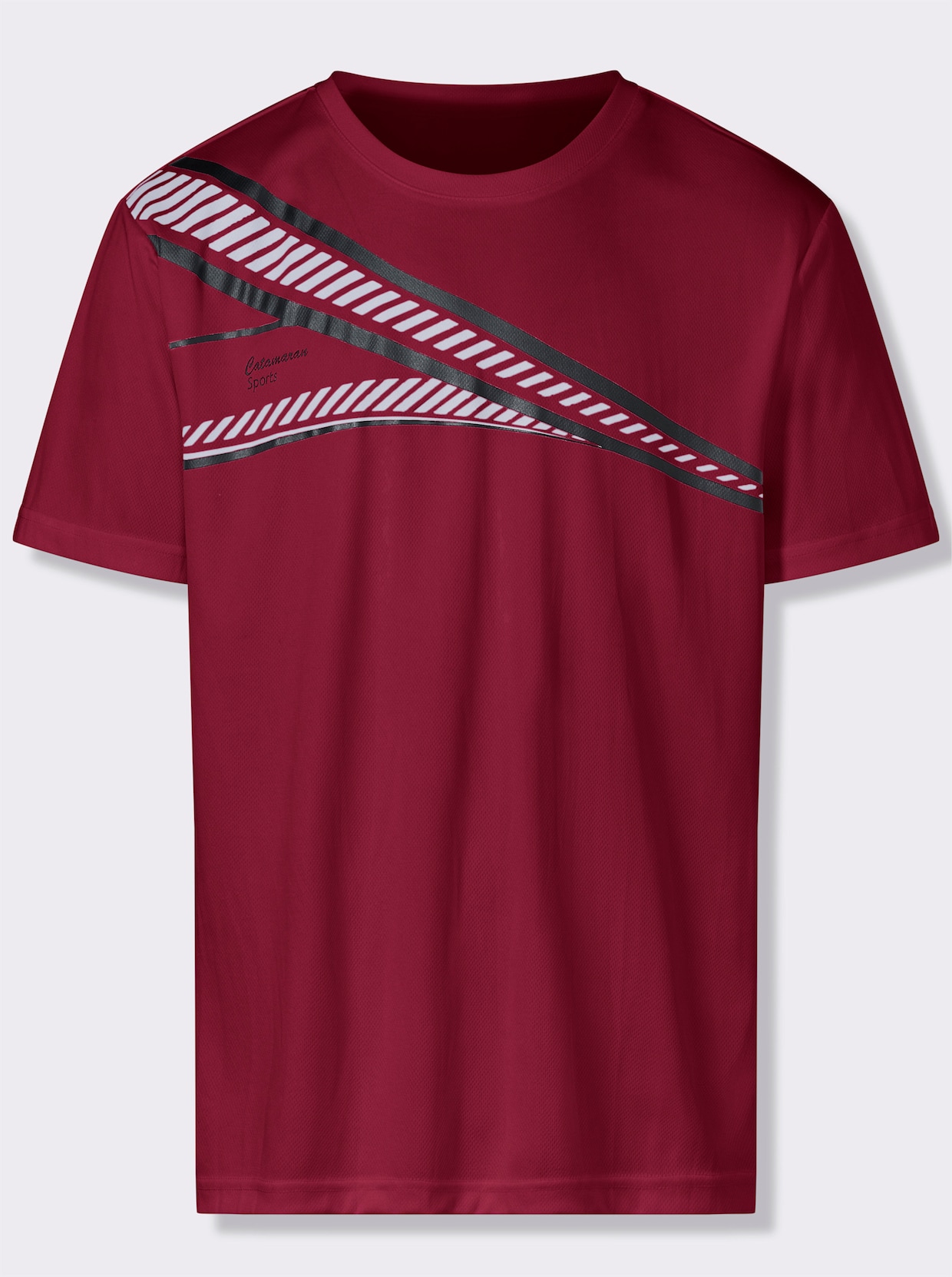 Catamaran Sports Funktionsshirt mit atmungsaktiver Wabenstruktur - kirsche