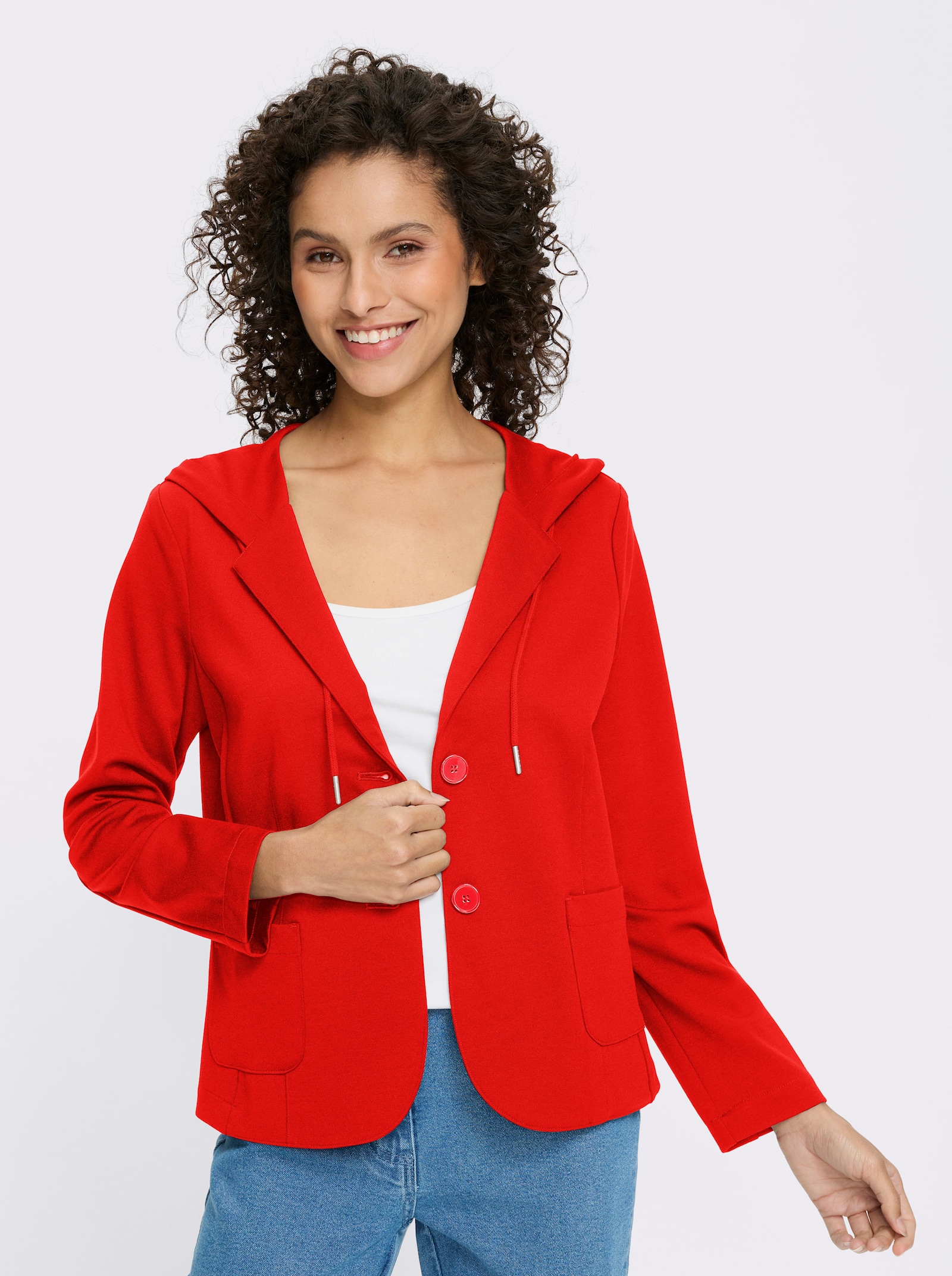 heine Blazer mit Kapuze - rot