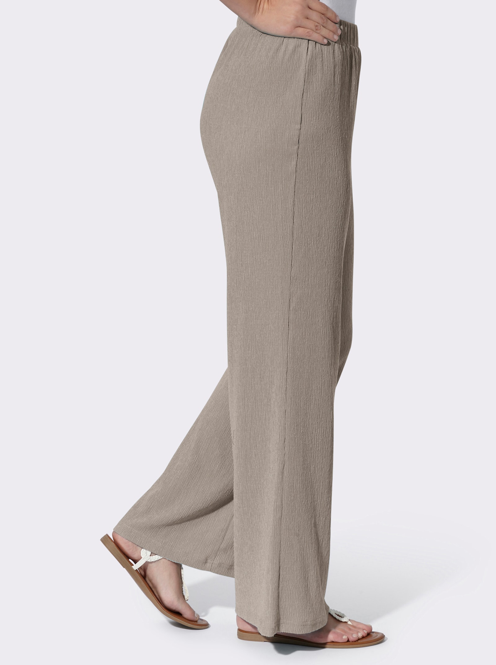 Comfortblouse van crinklemateriaal - sesam