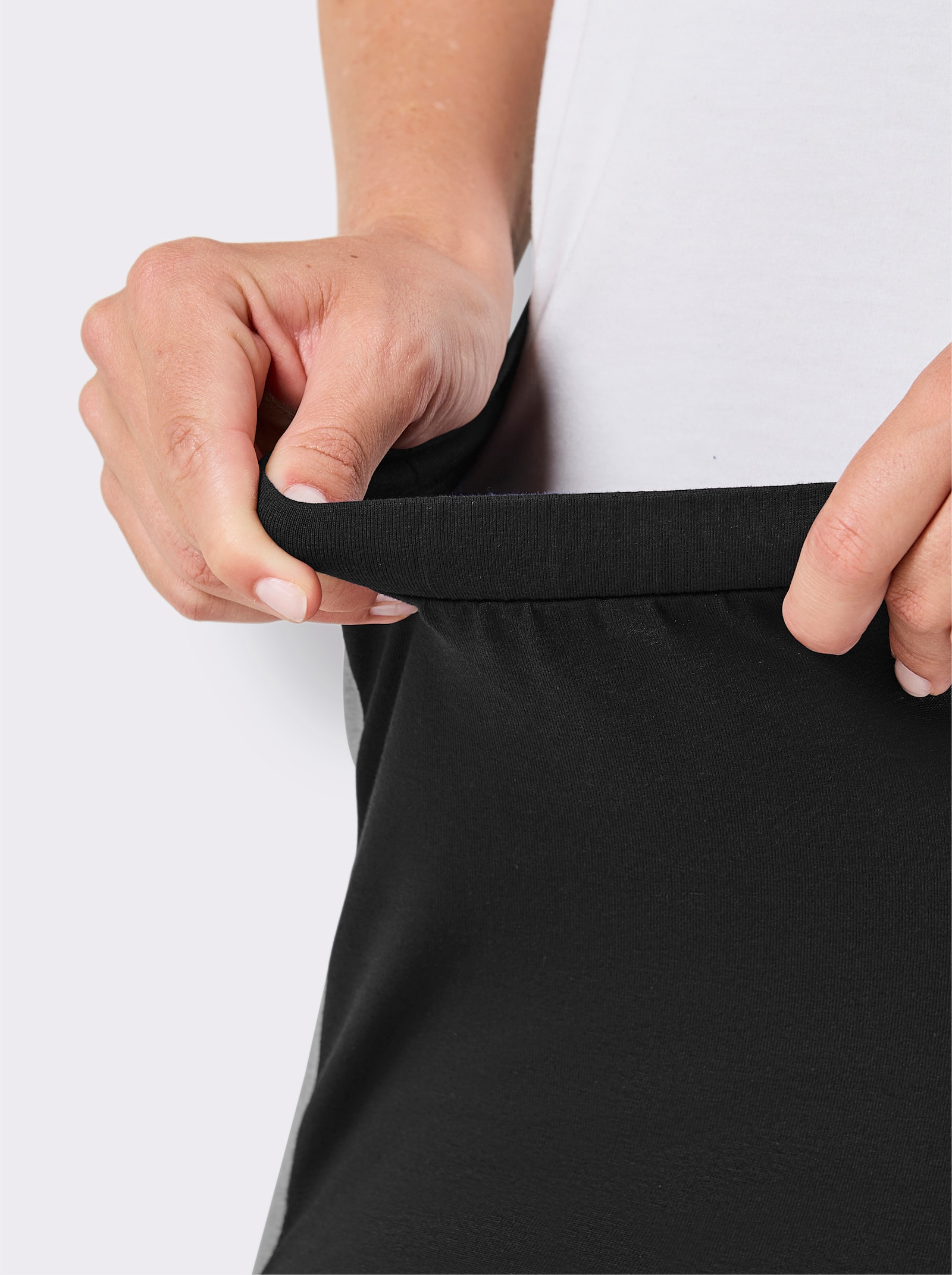 feel good Leggings - schwarz-steingrau