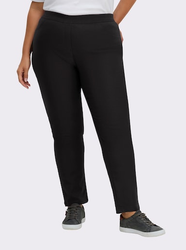 Hose innen angeraut - schwarz