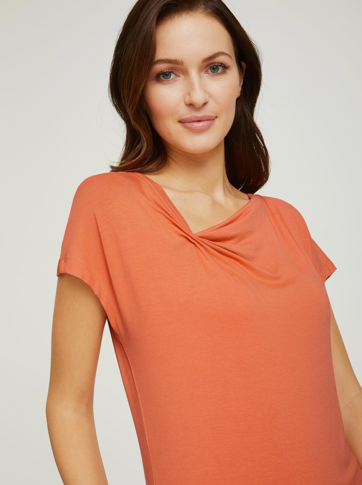 Ashley Brooke Shirt - mandarin
