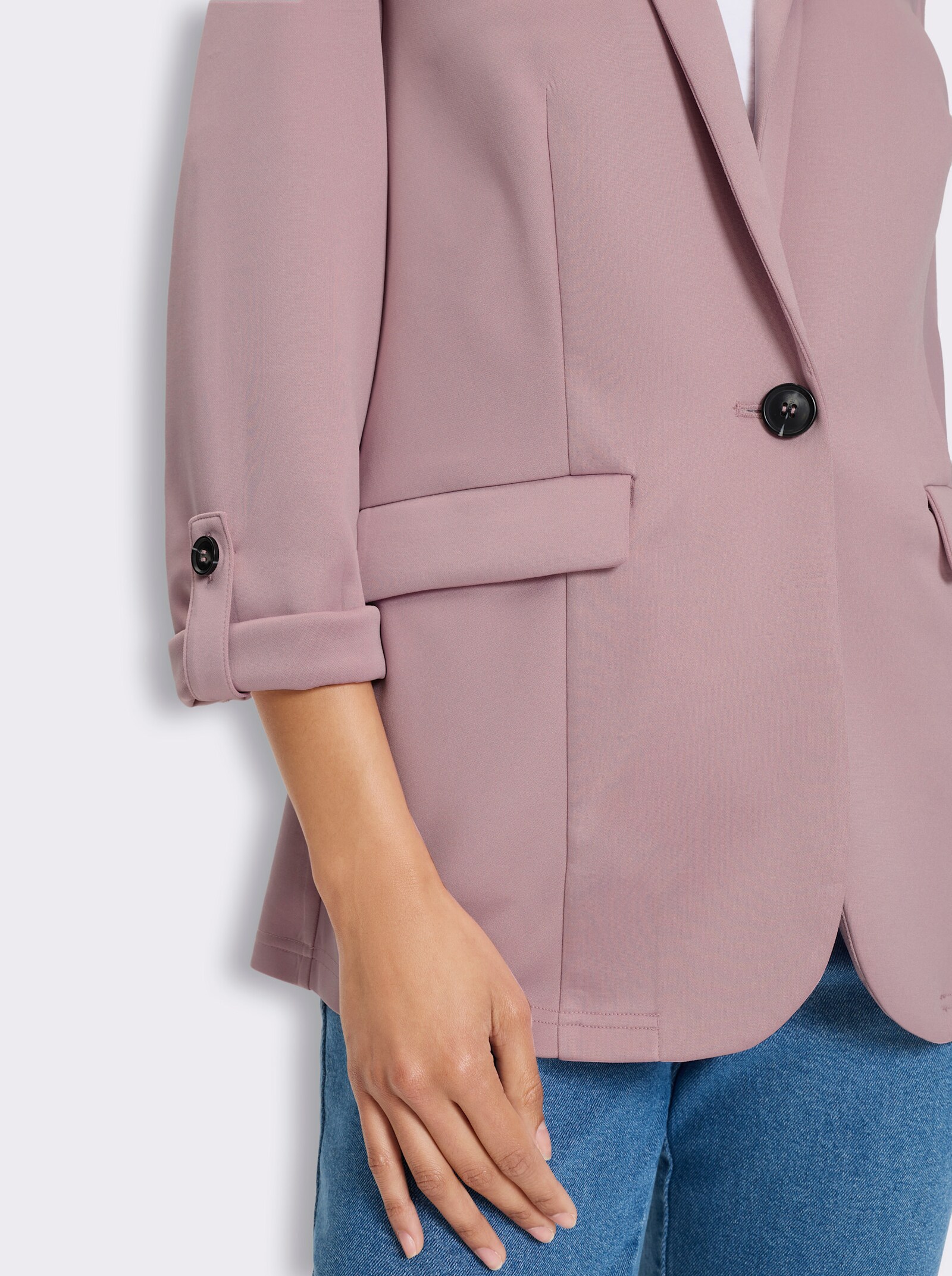 Jerseyblazer in Interlock-Qualität - mauve
