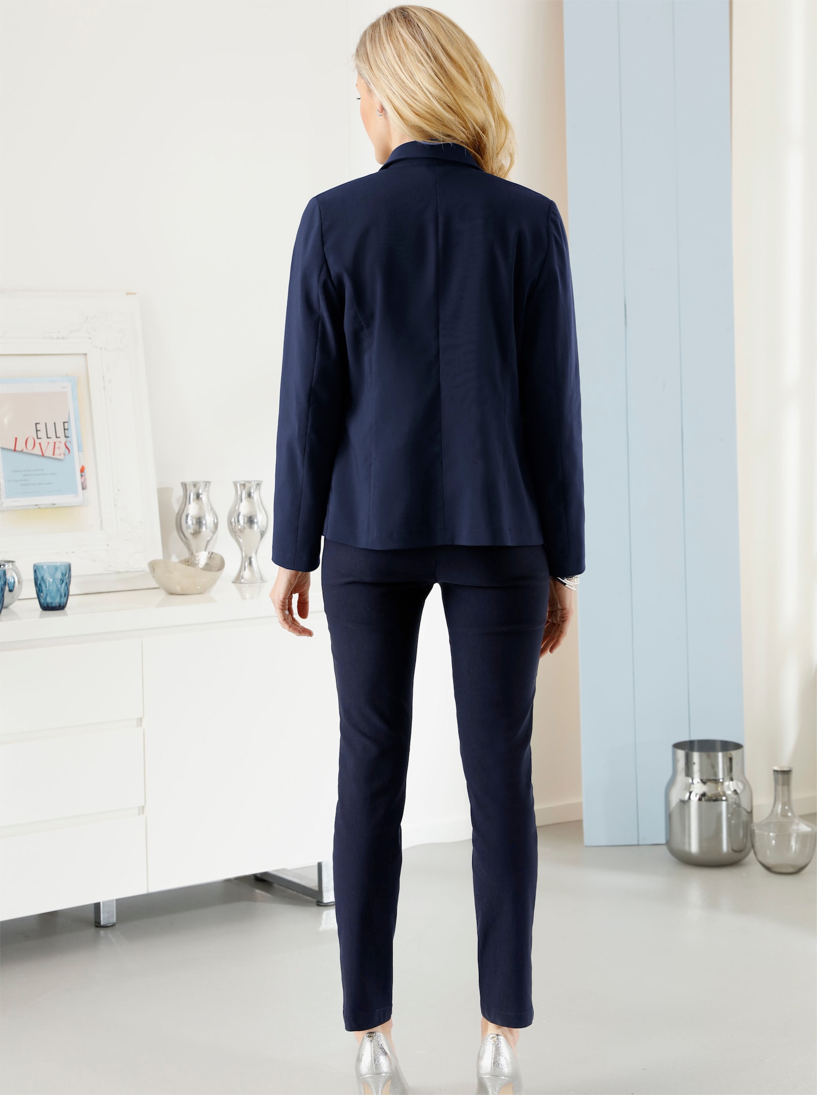 Bengalinhose mit Zierreißverschlüssen - marine