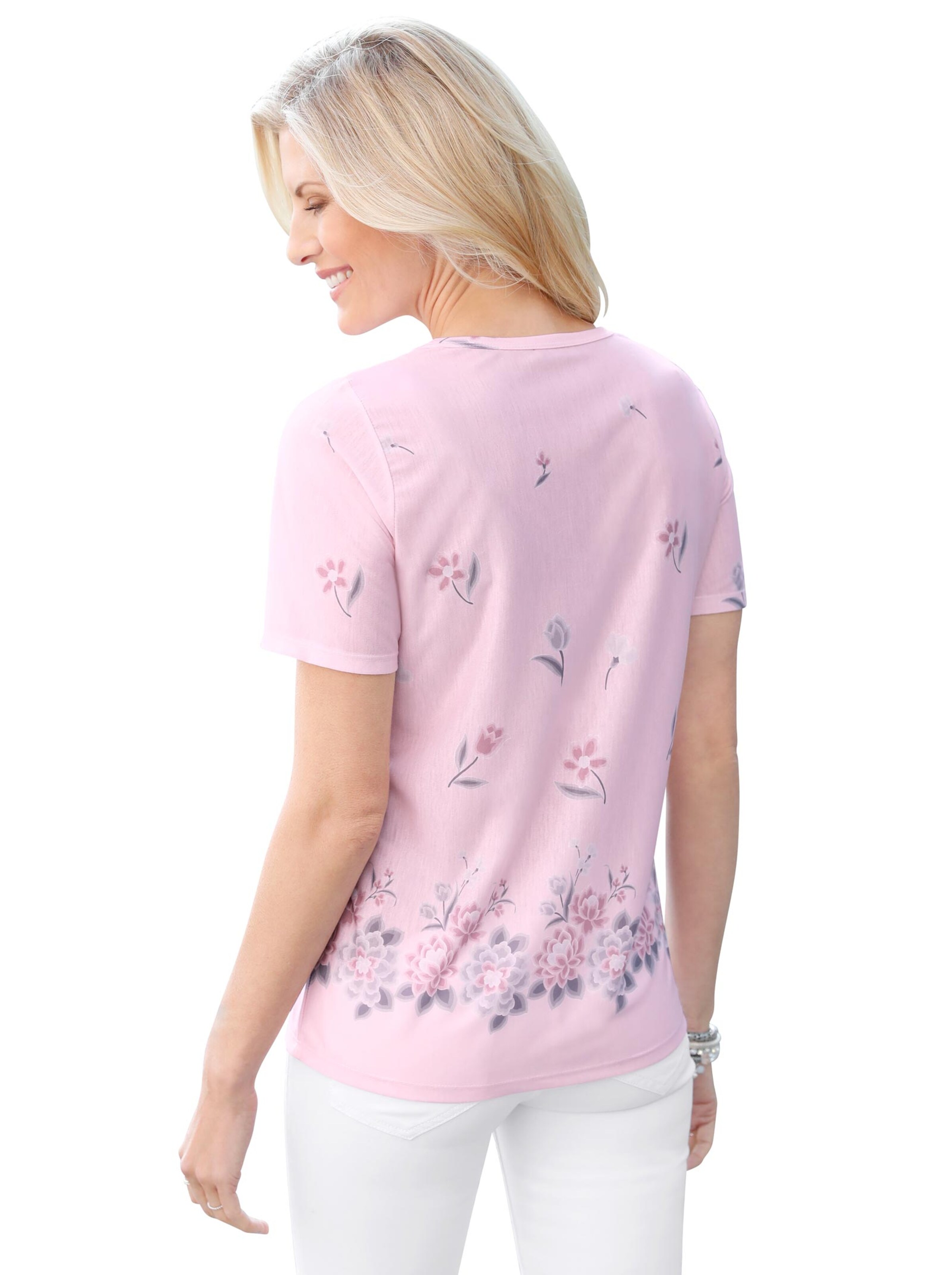 Shirt - rosé-bedruckt