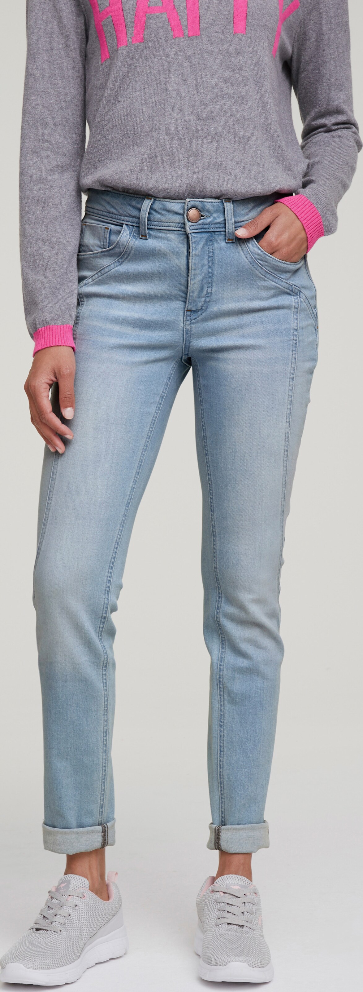 heine Bauchweg-Jeans - bleached