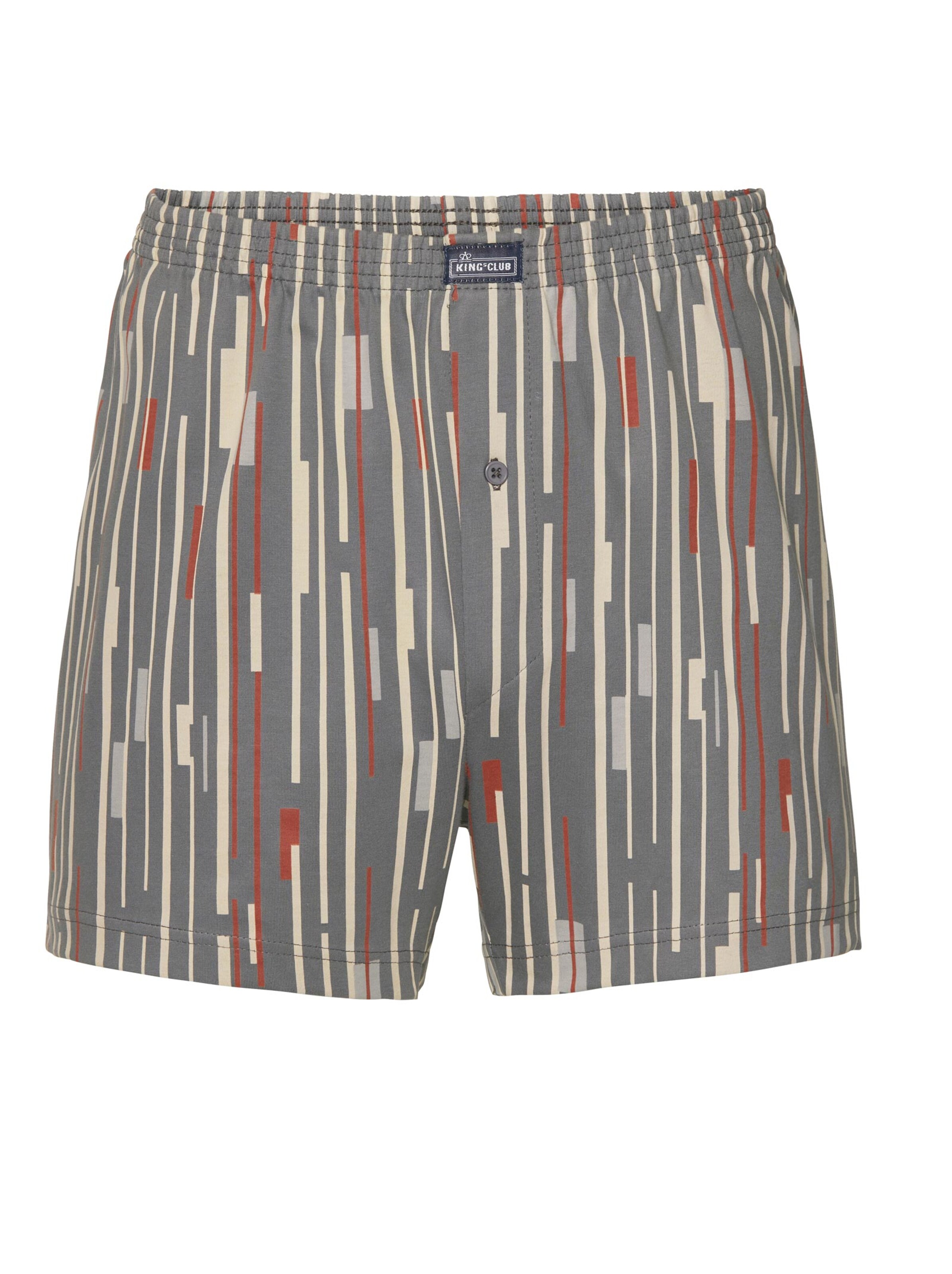 KINGsCLUB Boxershorts - grau-bedruckt